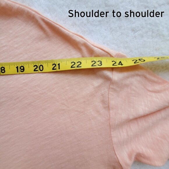 NWT - Lou & Grey Peach 100% Cotton Oversized Drop Shoulder Long Sleeve Tee XS - Picture 12 of 14